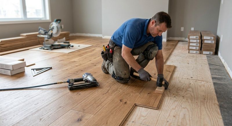 Hardwood Floor Installation in Haltom City, TX