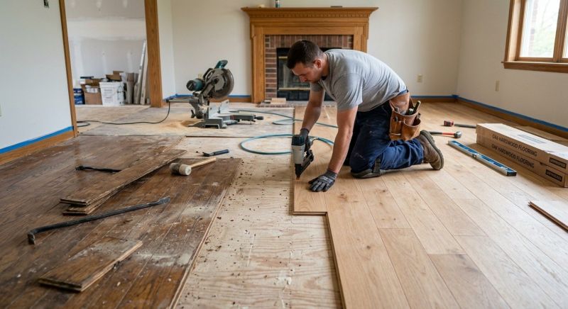 Hardwood Floor Renovation in Azle, TX