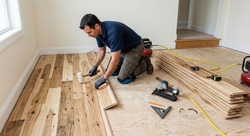 Hickory Floor Installation in Azle, TX