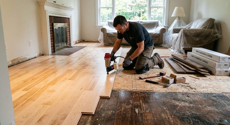 Maple Flooring Installation in Crowley, TX