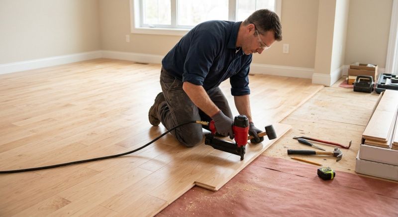 Maple Flooring Installation in Keller, TX
