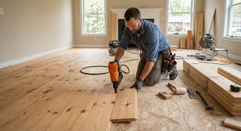 Maple Flooring Installation in Paradise, TX