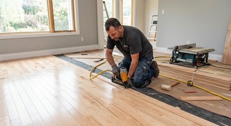 Maple Flooring Installation in Parker County, TX