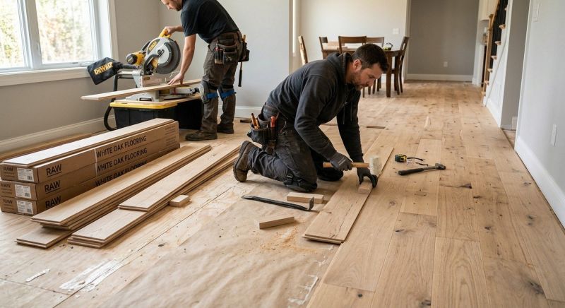 Oak Floor Installation in Boyd, TX