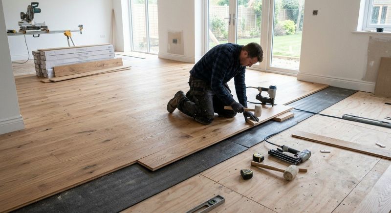 Oak Floor Installation in Keller, TX