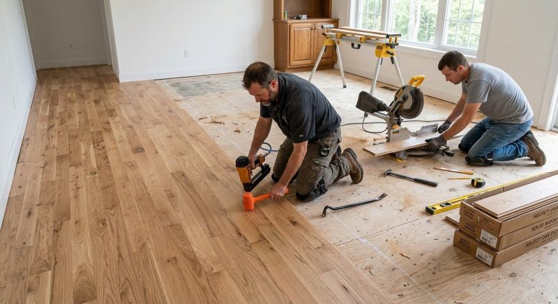 Oak Floor Installation in Keller, TX