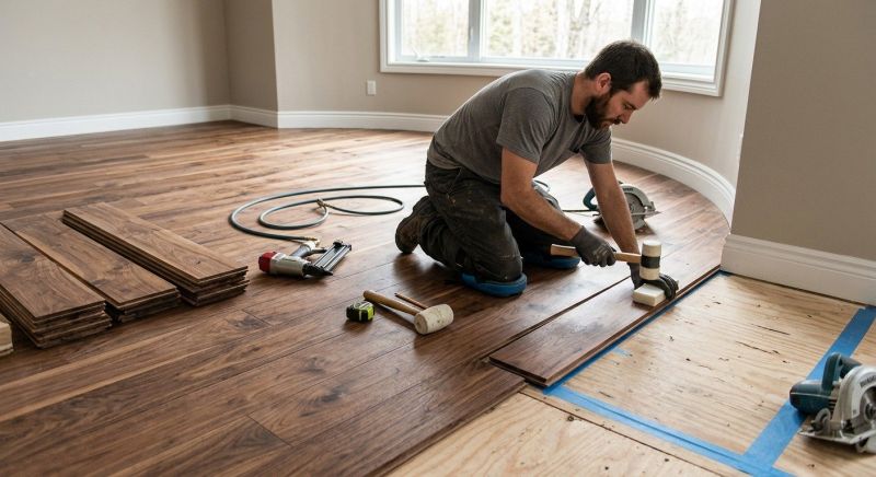 Walnut Flooring Installation in Azle, TX