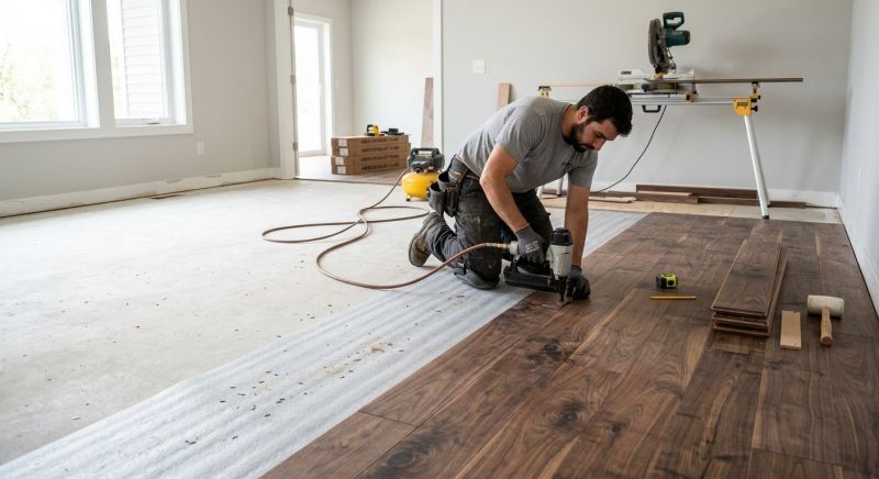 Walnut Flooring Installation in Azle, TX