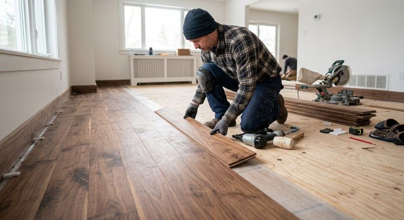Walnut Flooring Installation in Azle, TX